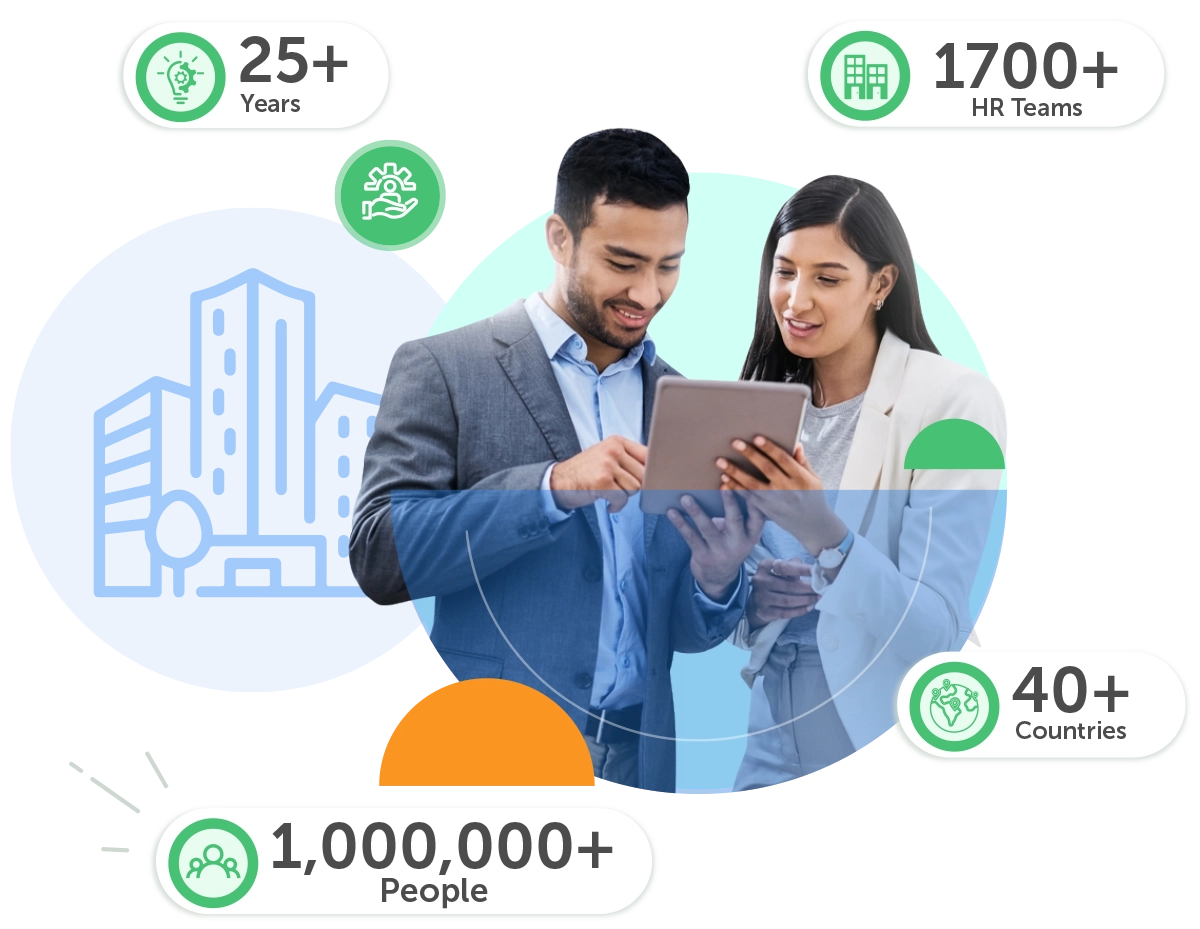 Our Journey graphic, illustrating company growth and client success stories.
