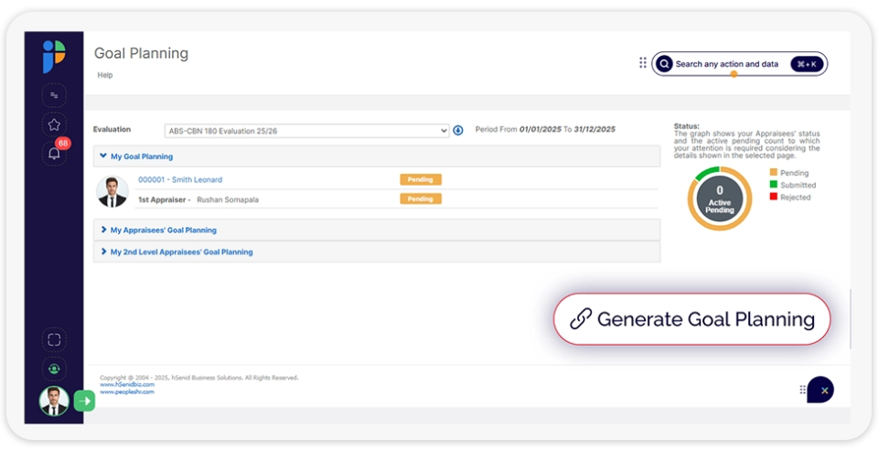Goal planning interface